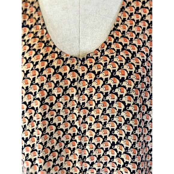 Joie Dawna Elephant Print Racerback Dress Size S - Picture 4 of 4